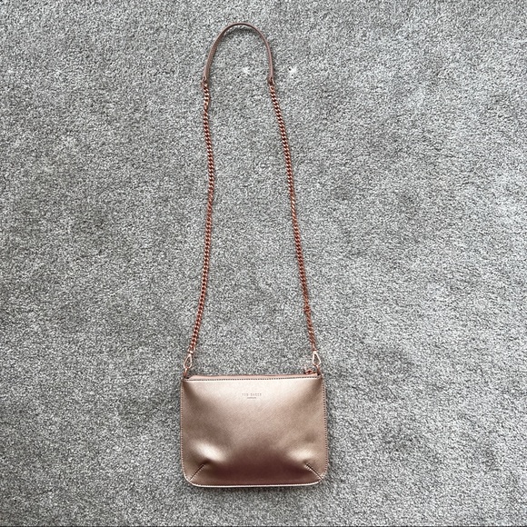 Ted Baker Becky Crosshatch Leather Across Body Bag Like New - Picture 3 of 11